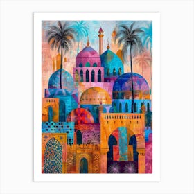 Islamic City Canvas Print Art Print