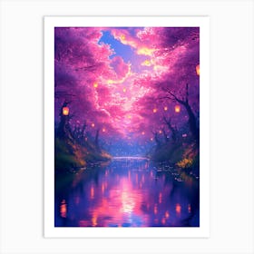 Cherry Blossoms 1 Art Print