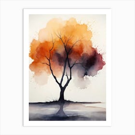 Watercolor Tree 4 Art Print