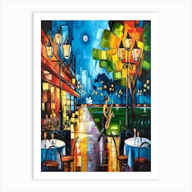 Night In Paris Art Print