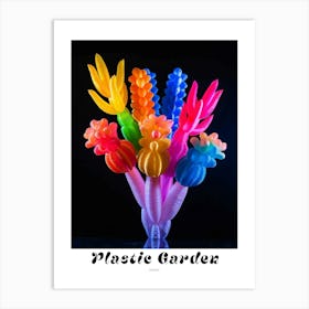 Bright Inflatable Flowers Poster Celosia 2 Art Print