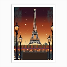 Paris At Night Art Print