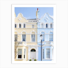 Pastel House Notting Hill London Art Print