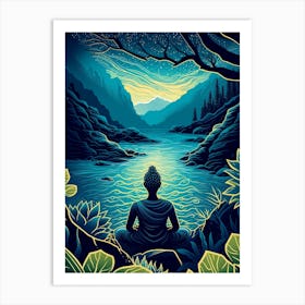 Buddha Meditation Art Print