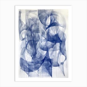 'Blue Smoke' 1 Art Print