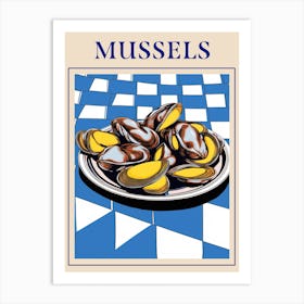 Mussels 2 Seafood Poster Art Print