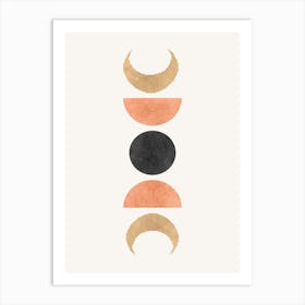 Moon Phases Art Print