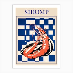 Shrimp Seafood Poster Art Print