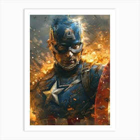 Captain America 29 Art Print