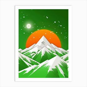 Mountains In The Sky 11 Art Print