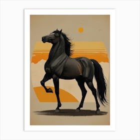 Black Horse 11 Art Print