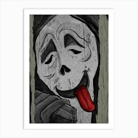 Ghostface Scary Movie Art Print