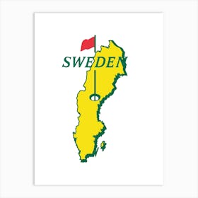 Sweden Map Print Poster