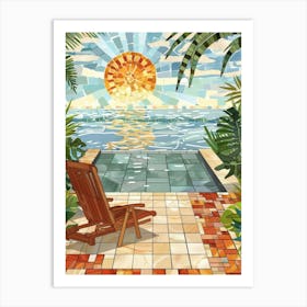 Mosaic Tile Art Art Print