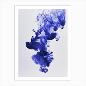 Blue Ink 6 Art Print