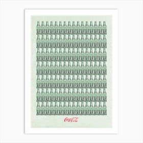 Coca Cola Pattern Art Print