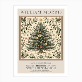 William Morris Prints Christmas Tree Of Life Bright Gift Winter Vintage Art Print