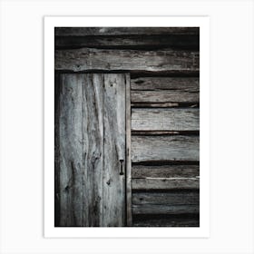 Gray Wooden Cabin Art Print