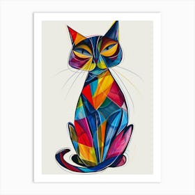 Colorful Cat 1 Art Print