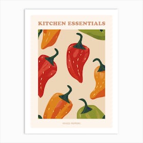 Mixed Pepper Pattern Poster 2 Art Print