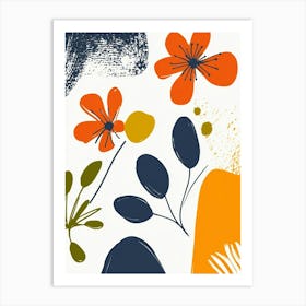 Abstract Flowers 33 Art Print