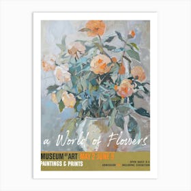 A World Of Flowers, Van Gogh Exhibition Marigold 2 Art Print