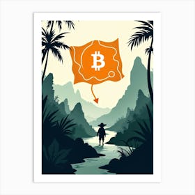 Bitcoin In The Jungle 1 Art Print