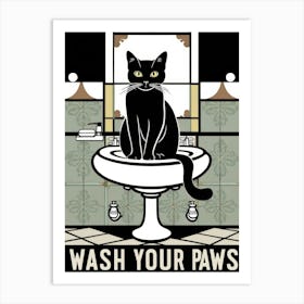 Wash Your Paws 16 Art Print