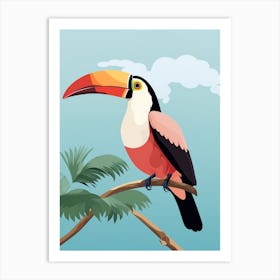 Minimalist Toucan 2 Illustration Art Print