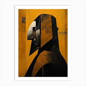 Abstract Portrait Of A Man 13 Art Print