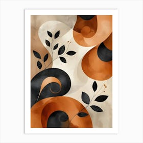 Abstract Swirls Canvas Print Art Print