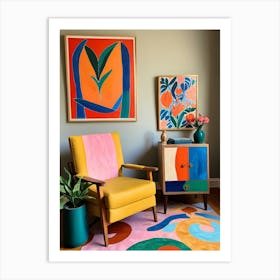 Colorful Living Room 1 Art Print