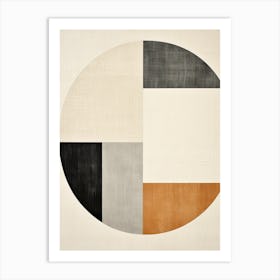 Beige Bauhaus Kitzbhel Kaleidoscope Art Print