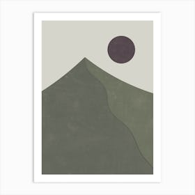 Mountain Sun One Art Print