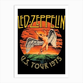 Led Zeppelin Us Tour 1975 1 Art Print