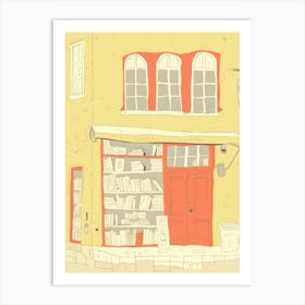 Split The Book Nook Pastel Colours 3 Art Print