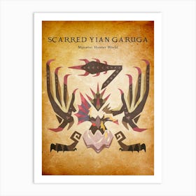 Scarred Yian Garuga Vintage Art Print