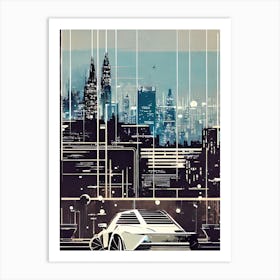 Futuristic Cityscape 2 Art Print