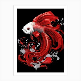 Siamese Fish 1 Art Print