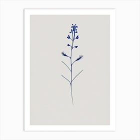 Speedwell Wildflower Simplicity Art Print