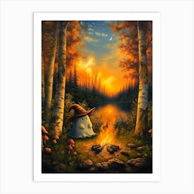 Ghost In The Woods 12 Art Print