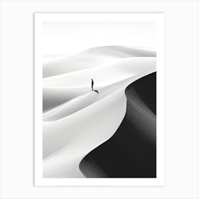 Dune Fan Art Black And White Art Print