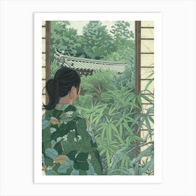 In The Garden Tofuku Ji Japan 2 Art Print