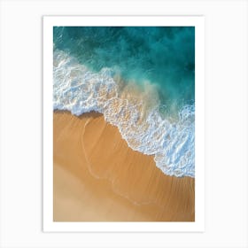 Aerial View Of A Beach 102 Art Print