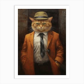 Gangster Cat Serengeti 3 Art Print