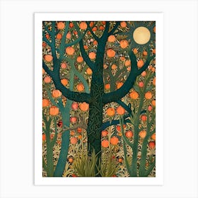 William Morris Pomegranate Tree 2 Art Print