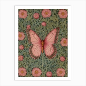 Pink Butterfly 2 Art Print