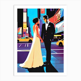 Times Square Wedding Art Print