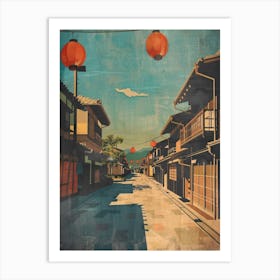 Gion District Mid Century Modern 2 Art Print