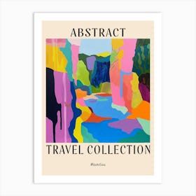 Abstract Travel Collection Poster Mauritius 3 Art Print